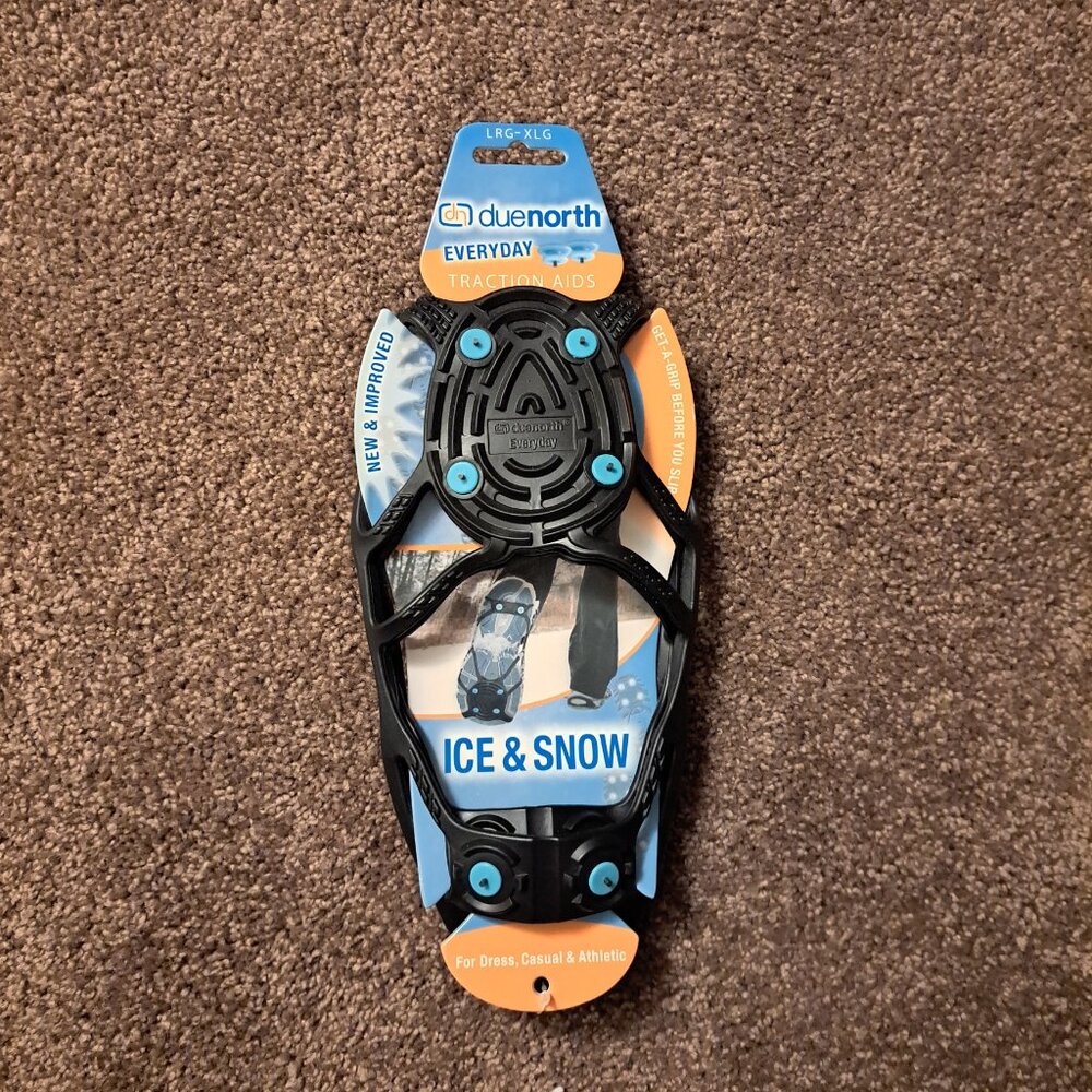 NWT Due North L/XL Everyday Ice /Snow Traction Aid With Spikes - Picture 6 of 6